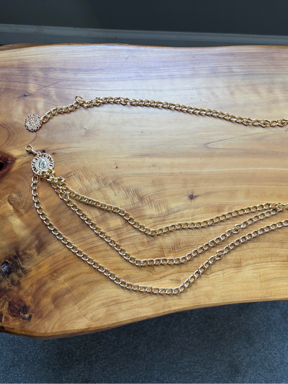 Gold Layered Link Chain Belt